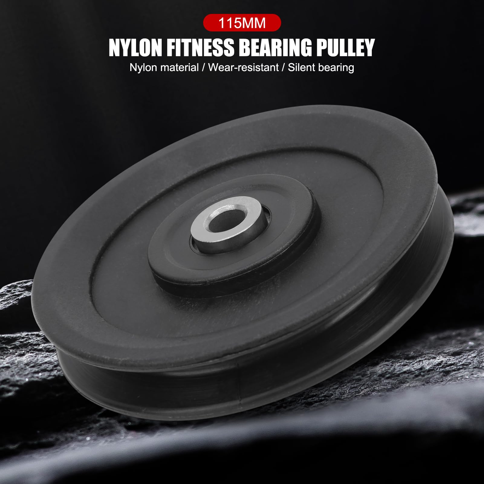 10 Stück 115mm Lager Riemenscheibe Nylon Fitness Lager Riemenscheibe Home Gym Aufsätze Übung Krafttraining Zubehör
