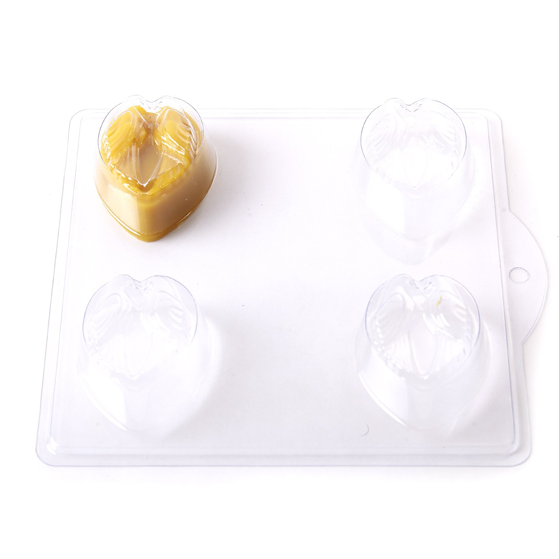 Moule pour bombe de bain cœur inséparable D06 pour vos week-ends spa