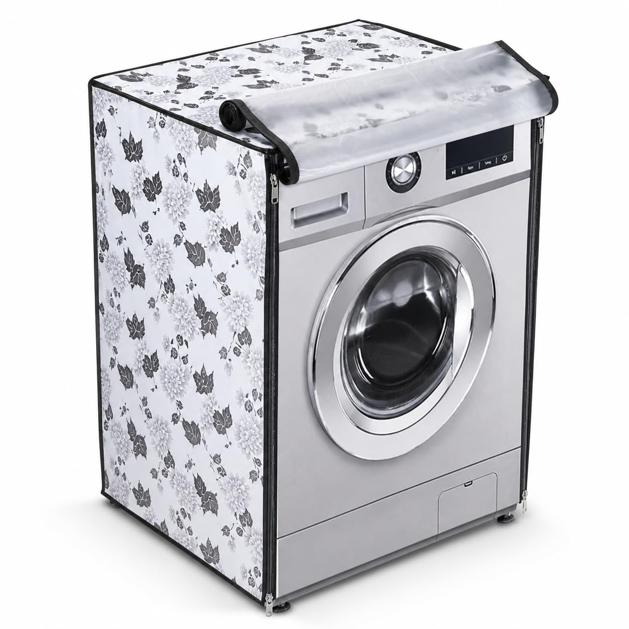 AMAZOR Waterproof & Dustproof Front Load Washing Machine Cover Polyester For IFB 5.5 Kg, 6 Kg
