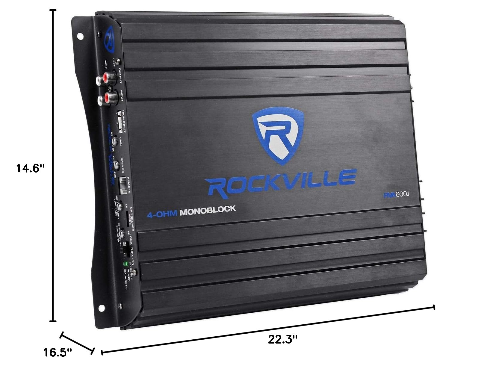 Rockville RV8.2A Dual 8" 800W Subwoofers + 1200W Mono Amp Car Audio Kit, CEA-2006 Compliant, Ported Enclosure, Complete Wiring for Deep Bass