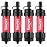 Sawyer Products SP1204 Mini Water Filtration System, Filter and Cleaning Plunger only, 4-Pack, Red