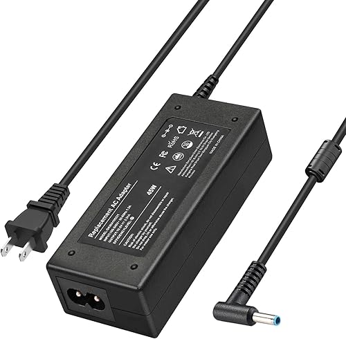 Cargador de 45W 19.5V 2.31A para HP Modelo 15 - Compatible con HP 15 15-bs 15-af 15-au 15-dx 15-da 15-ay 15-ba 15-bw 15-f 15-dw 15-db 15-ef 15-dy