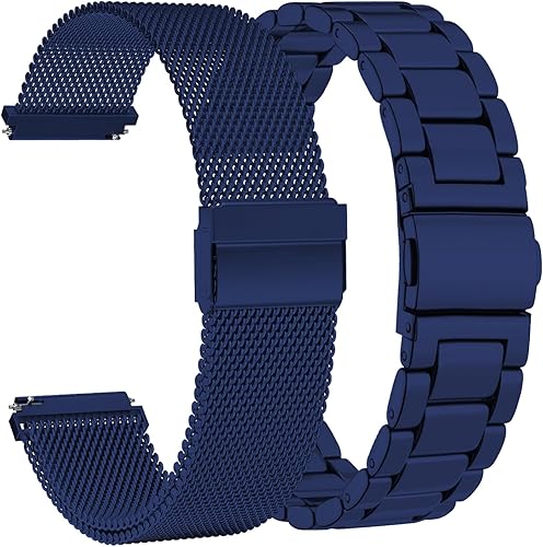 GinCoband Paquete de 2 correas para Galaxy Watch 3 de 1.772 pulgadasGalaxy Watch de 1.811 pulgadasGear S3 Classic BandsS3 Frontier correas de reloj