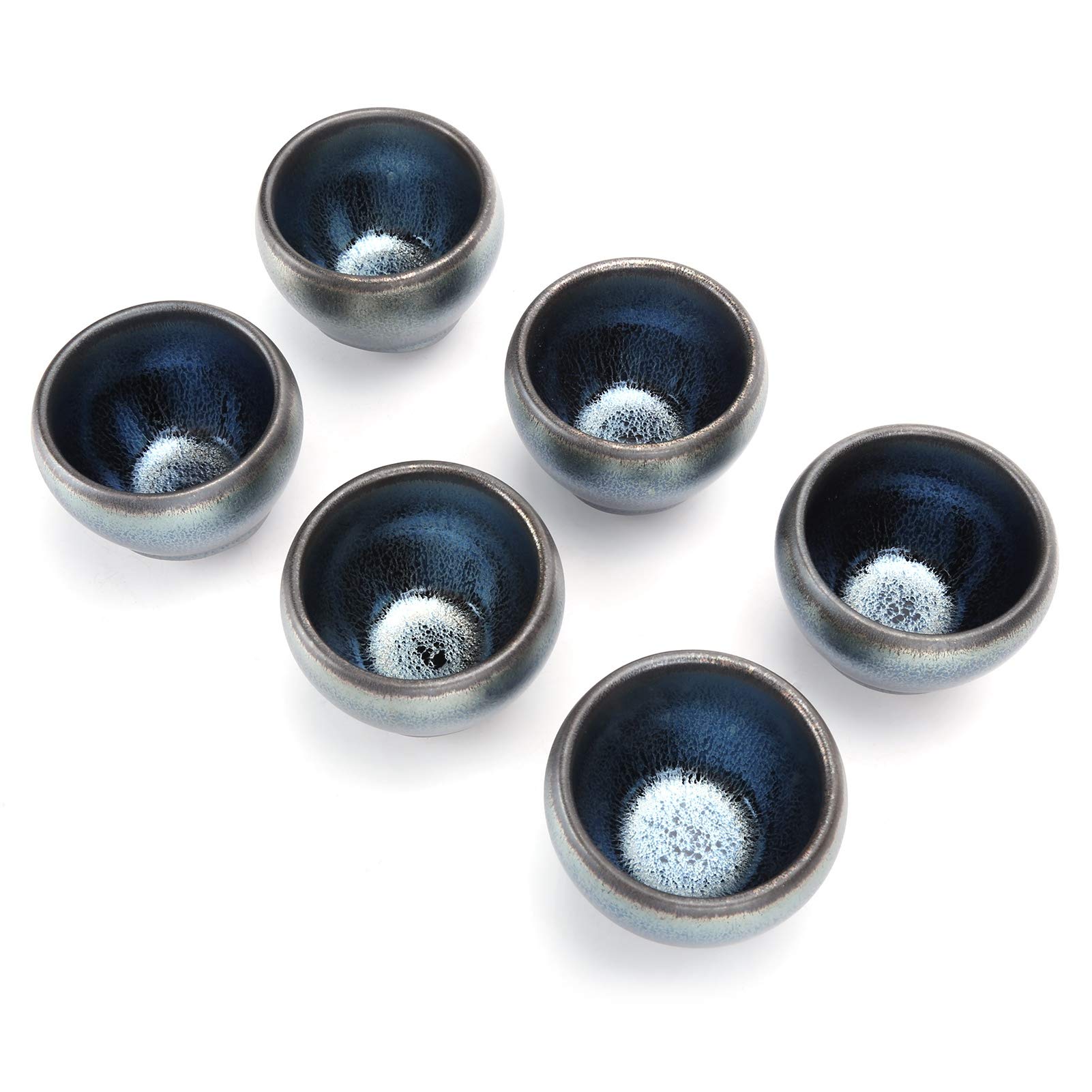 Taza De Té De Cerámica, Juego De Té De Kung Fu De Cerámica China De 6 Piezas, Taza De Té Japonesa, Tazas De Té De Cerámica, Taza Mate De Cerámica En Caja De Regalo(#02)