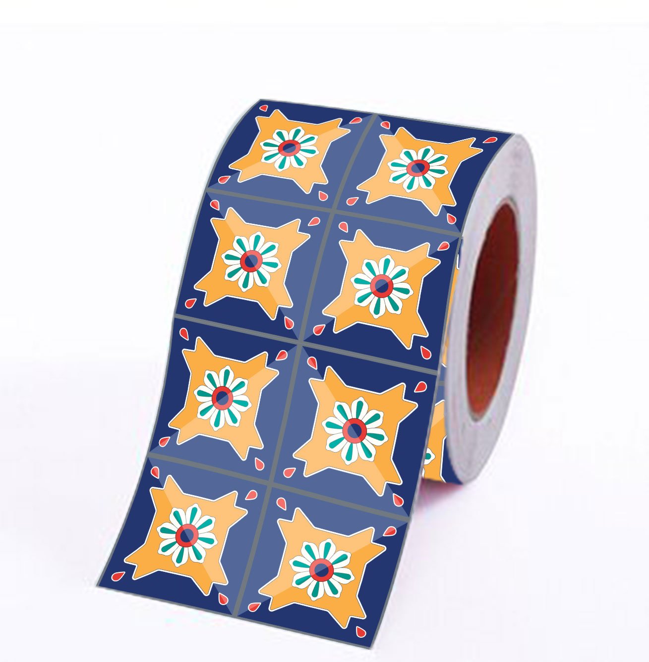 Paper Plane Design Wallpaper Roll (PVC Vinyl, 500 cm x 10 cm x 2 cm, Multicolour, swall_Decal_new2018_Running_Mosaic_14)