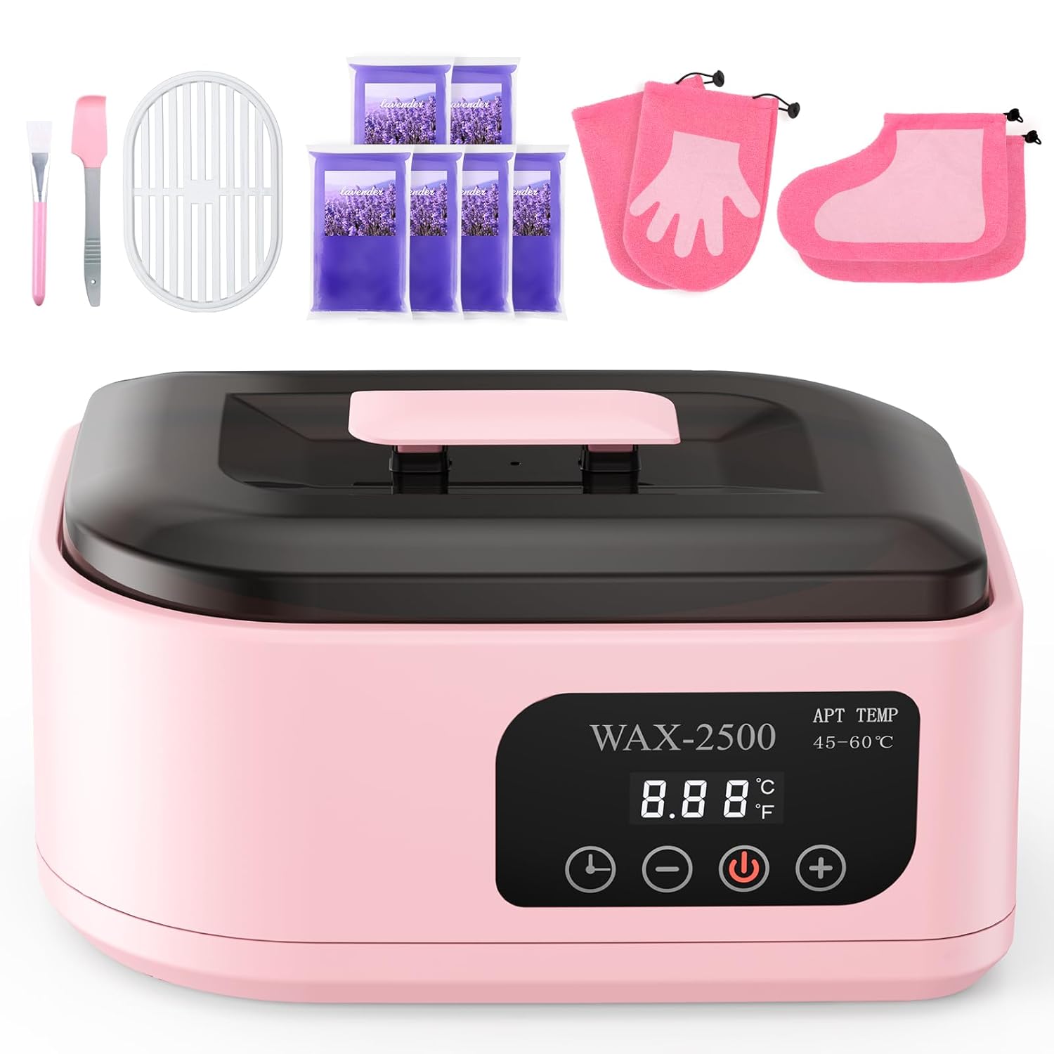 Paraffin Wax Machine for Hands and Feet–Paraffin Wax Warmer with Auto-Timer and Keep Warm Mode, Paraffin Wax Bath Moisturizing Kit for Arthritis, Skin Hydration, Relax Muscles-Black