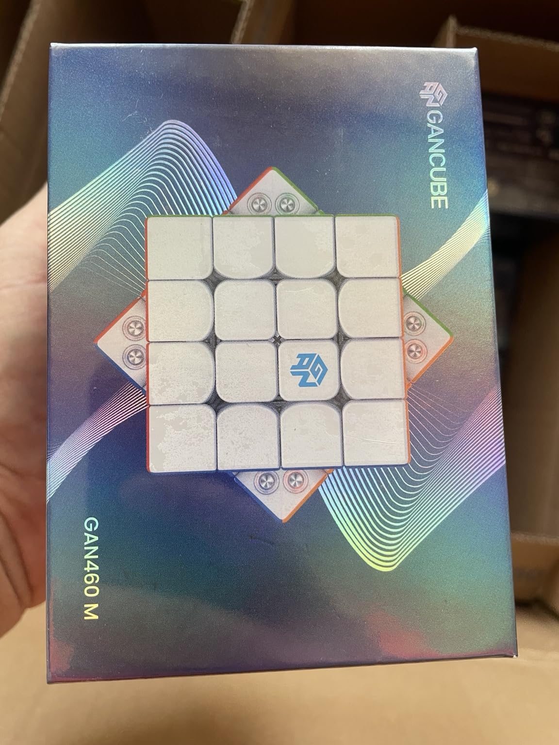 GAN 460M V2 UV 4x4 Magnetic Speed Cube – Professional Puzzle
