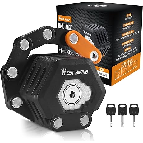 IcoCopro Folding Bike Lock: High-Security, Ultra-Compact Bicycle Protection