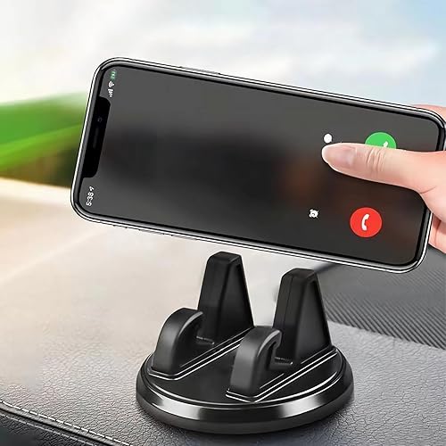 Miniatura 2 de 2 unids coche teléfono celular titular giratorio 360 grados teléfono celular titular antideslizante conveniente tamaño universal