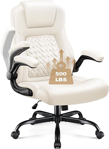 Miniatura 5 de Furmax Silla de oficina grande y alta de 500 libras, sillas de oficina resistentes, silla ergonómica de escritorio con respaldo alto, reposabrazos