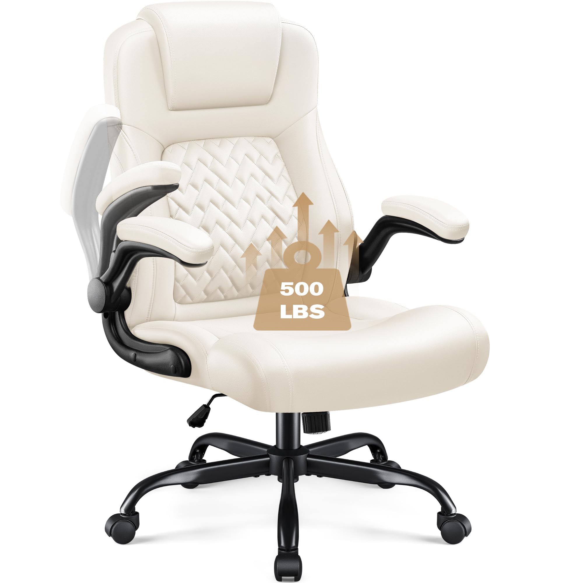 Furmax Big and Tall Office Chair 500lbs Heavy Duty Office Chairs Ergonomic High Back Desk Chair Adjustable Flip — view 5