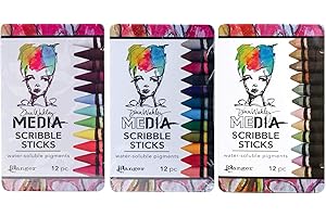 Dina Wakley's Enchanting Scribble Sticks 3-Piece Bundle