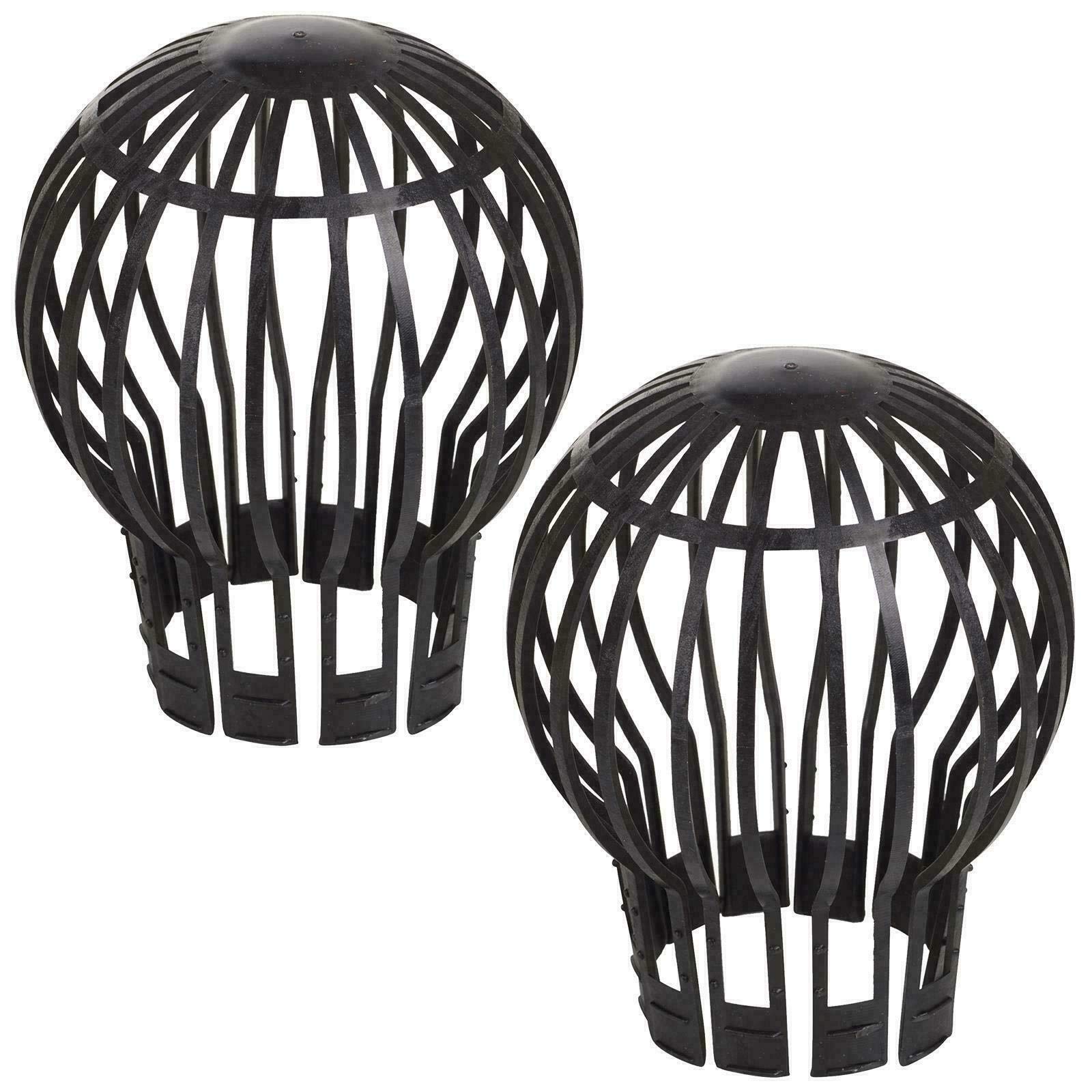 2 x Down Pipe Gutter Balloon Pipe Guard Filters Stops Blockage Leaves Downpipe