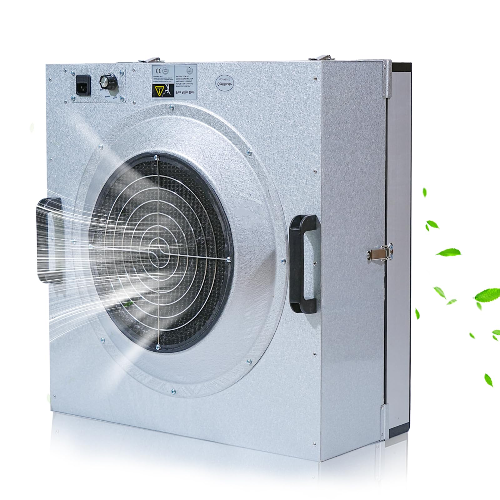 FFU HEPA H14-Filter - Campana de flujo laminar actualizada (incluye filtro HEPA) 100/ISO Clase 5 para sala limpia/laboratorio/sala blanca/sala de hongos, campana de flujo de aire laminar (22.6