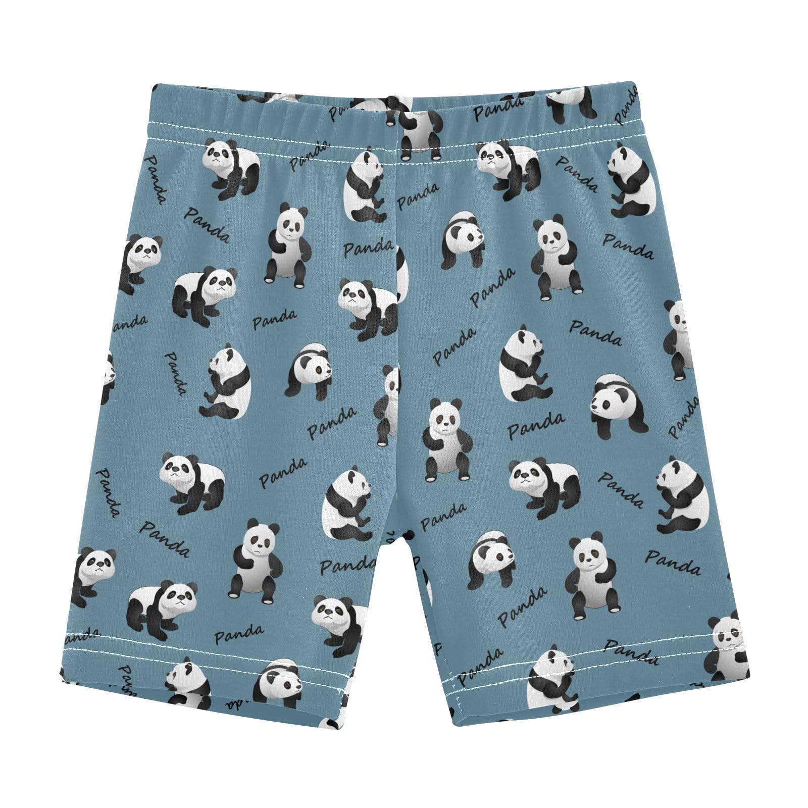 JHKKU Girls Cute Panda Shorts Cotton Cartwheel Bike Kids Biker Under Dress Dance Short Girl Clothes 6T