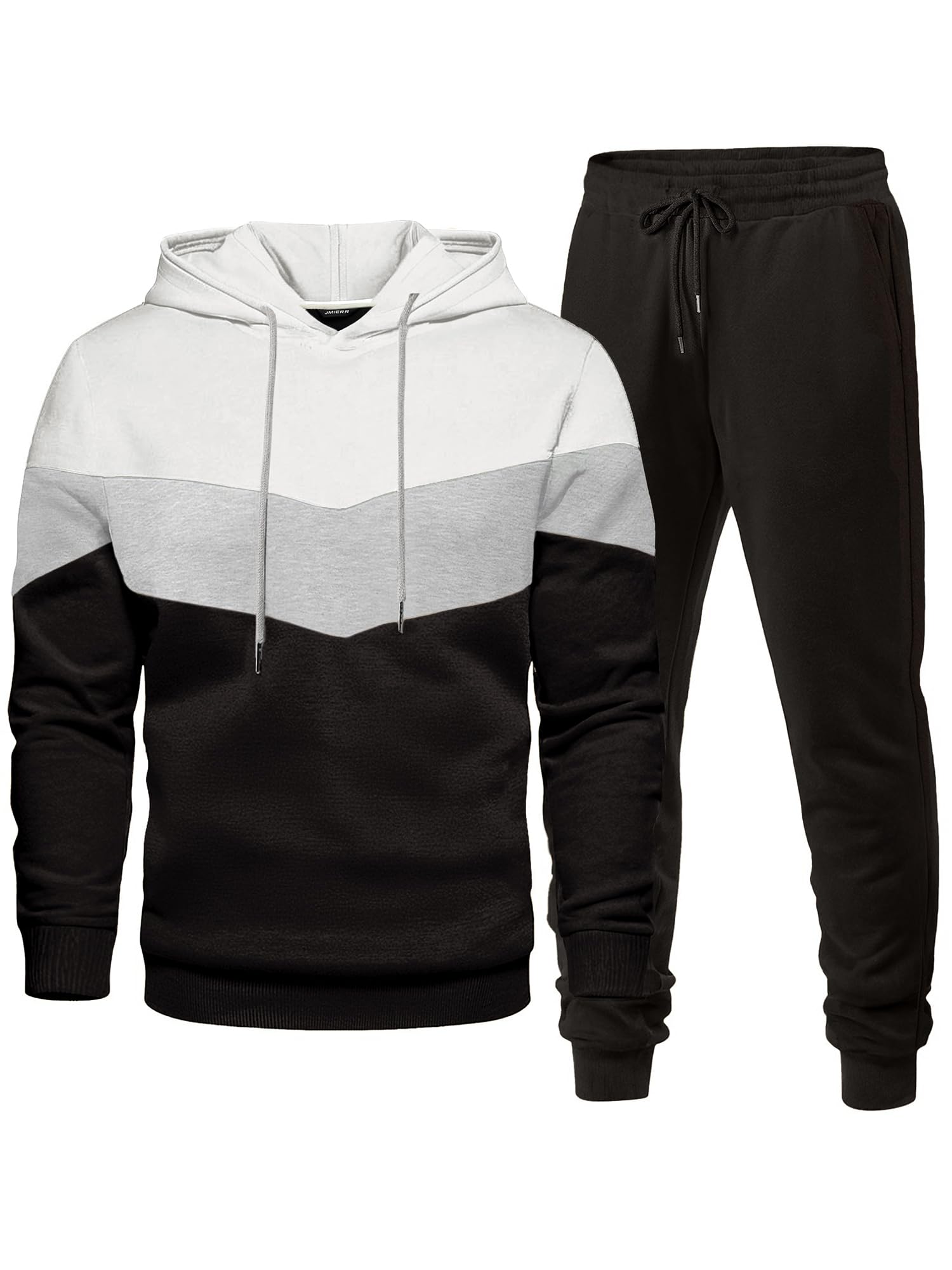 Mens Sweatsuit 2 Piece Sweat Set Jogging Track Suits