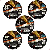 Volzer, Kit 5 Discos de Corte Policorte Volzer Aço Inox 10 Pol x 3mm x 3/4 Pol 5317