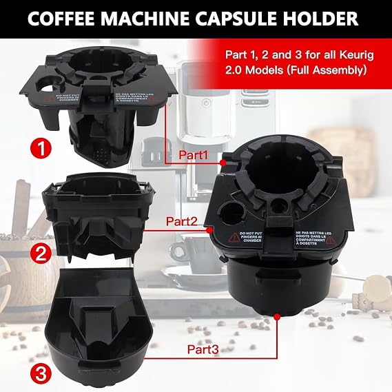 Replacement Cup Pod Holder Needle Assembly Parts For Keurig 2.0 Coffee Maker - Accessories For Keurig 2.0 K525, K550, K560