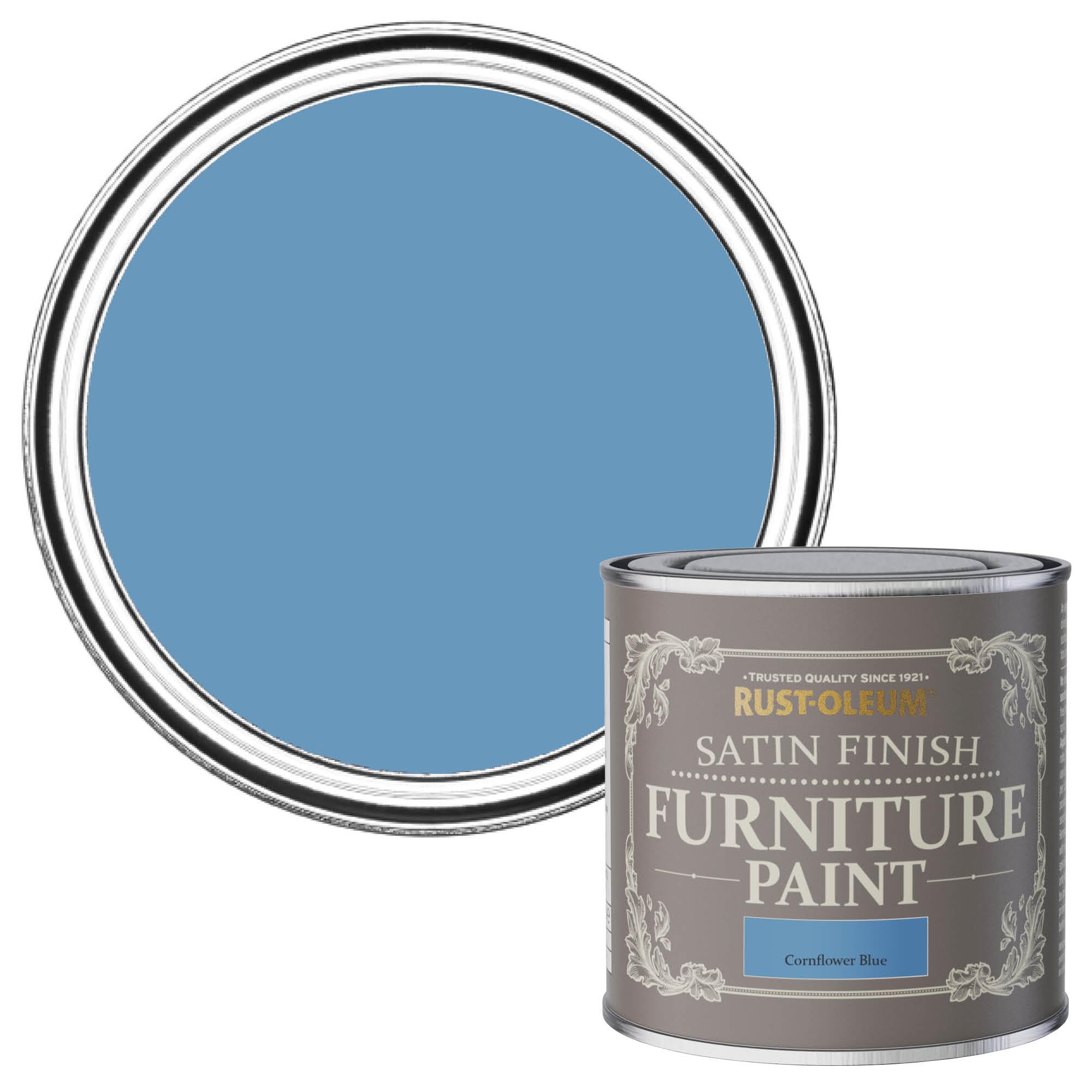 Rust-Oleum Satin Furniture Paint Cornflower 125ml