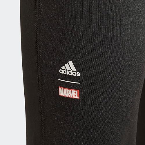 adidas Marvel Black Panther Techfit Meia-calça comprida infantil, preta, tamanho G