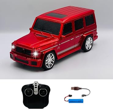 Giffy/Oyuncak Uzaktan Kumandalı Full Fonksiyon Şarjlı Işıklı Model 27 Mhz Gerçekçi Tasarım Drift Atan Jeeep Araç (Kırmızı)
