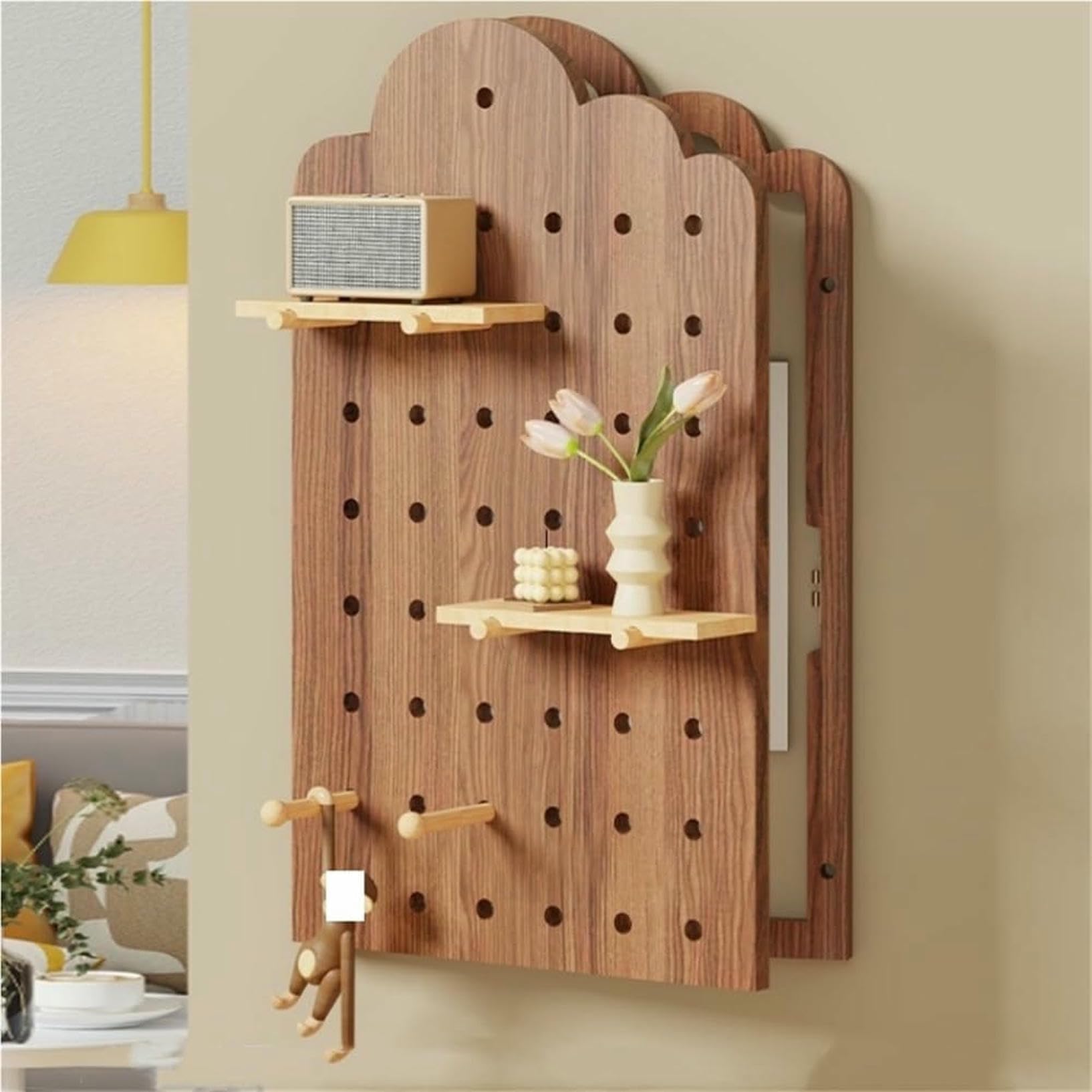 Couverture de panneau électrique en bois décorative pour cuisine et hôtel