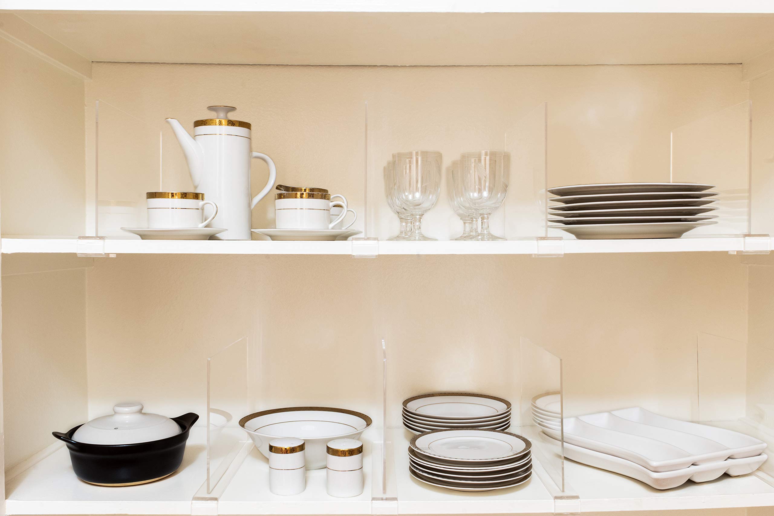 Separadores Acrílicos Para Estantes: Organiza Tu Armario O Cocina En Segundos