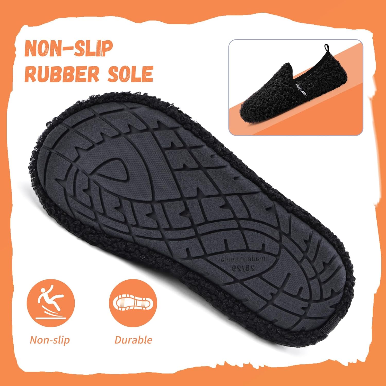 WateLves Kids Toddler Slippers Girls Boys Slip on House Shoes Lightweight Anti Slip Sock Slippers Winter Indoor Outdoor Walking Shoes - Image 3