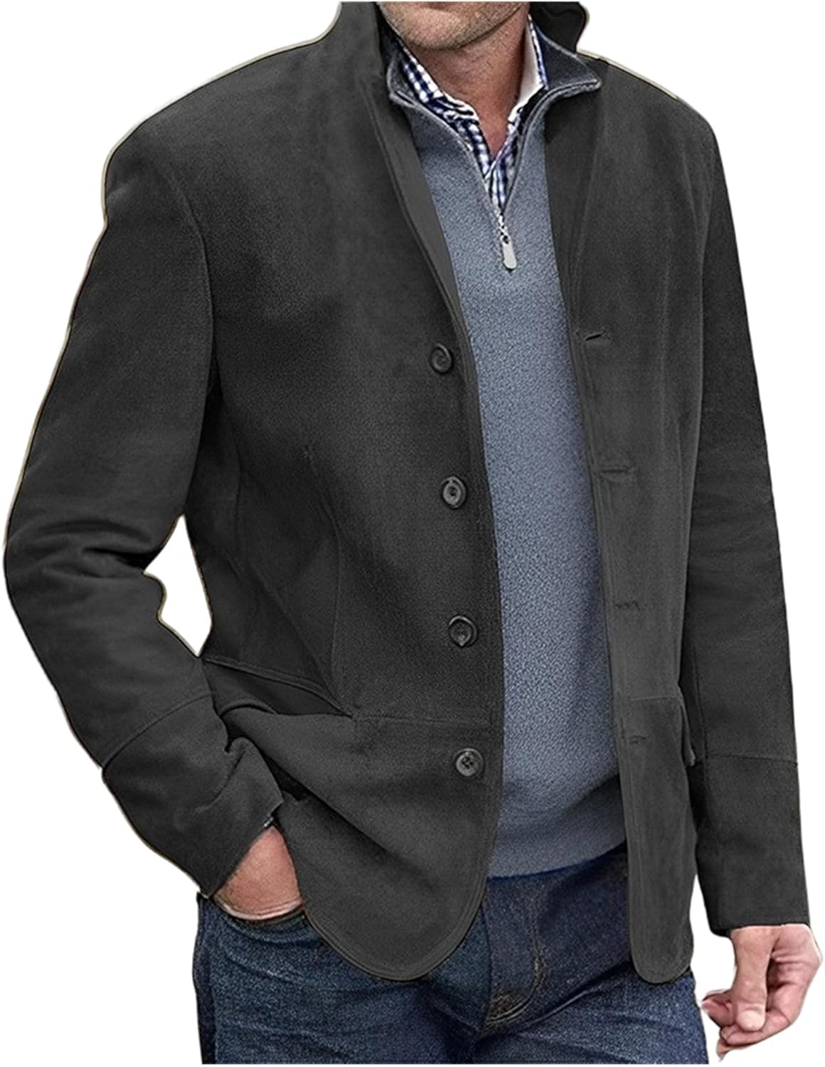 春の大人スエードジャケット｜ビームス 銀座｜BEAMS [OMZIN] スエードジャケット ビジネス オシャレ ジャケット スエード革 定番 上着 長袖 ポケット トップス 春秋冬