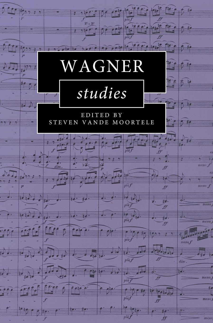 Wagner Studies (Cambridge Composer Studies)