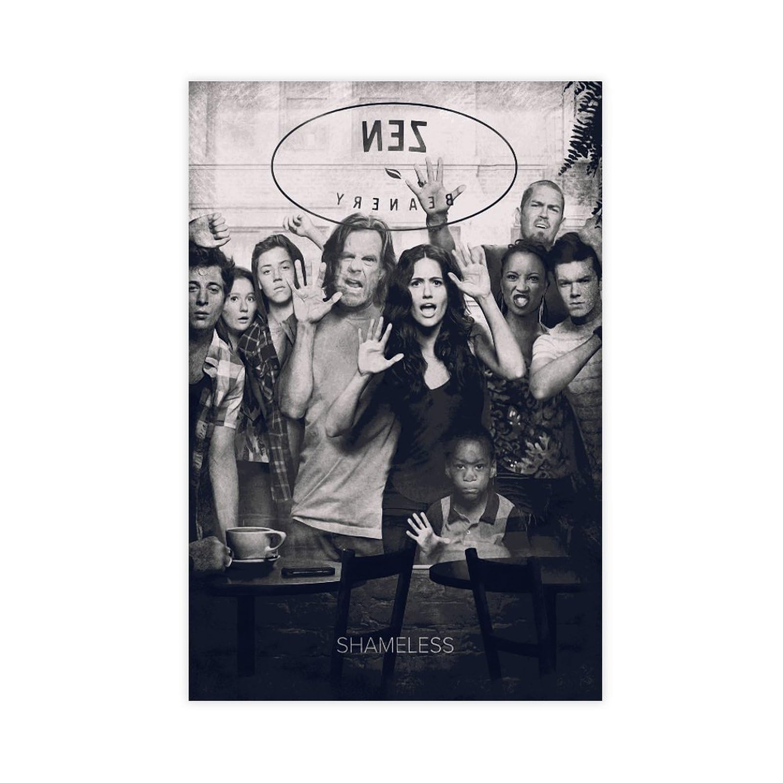 Poster su tela, serie TV Shameless, decorazione per camera da letto, sport, paesaggio, ufficio, camera da letto, regalo, senza cornice, 50 x 75 cm