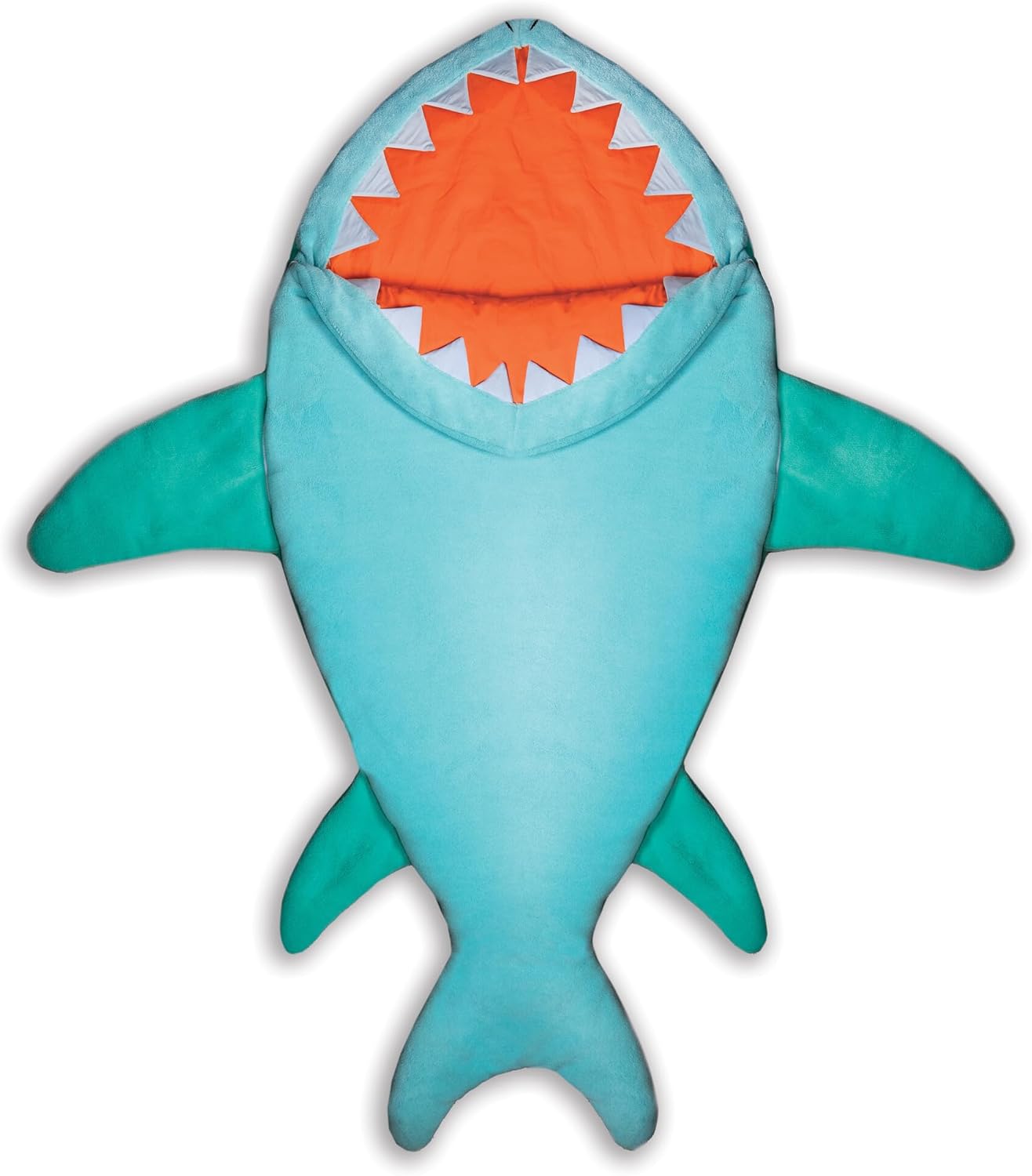 MindWare Oh So Fun! Shark Sleeping Bag for Kids - Ages 3 and Up