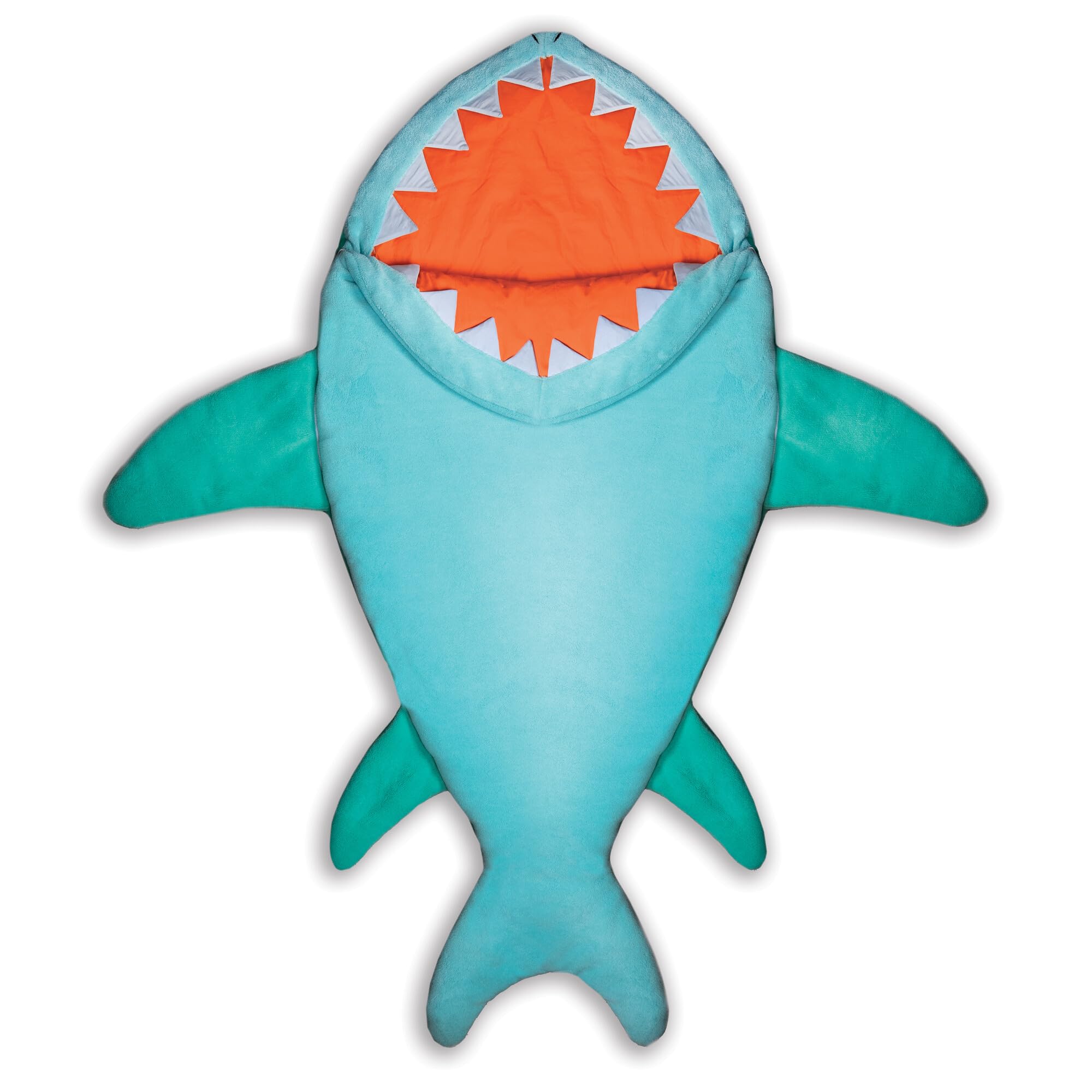 MindWare Oh So Fun! Shark Sleeping Bag for Kids - Ages 3 and Up