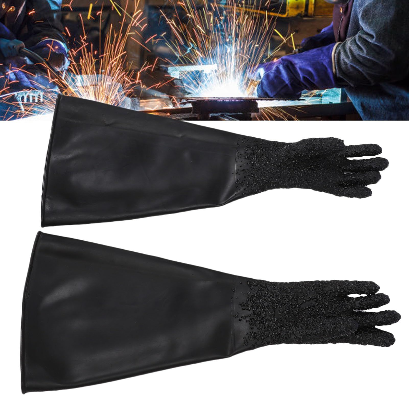 Flexible Sandblast Gloves for Protective Work, Wear-Resistant