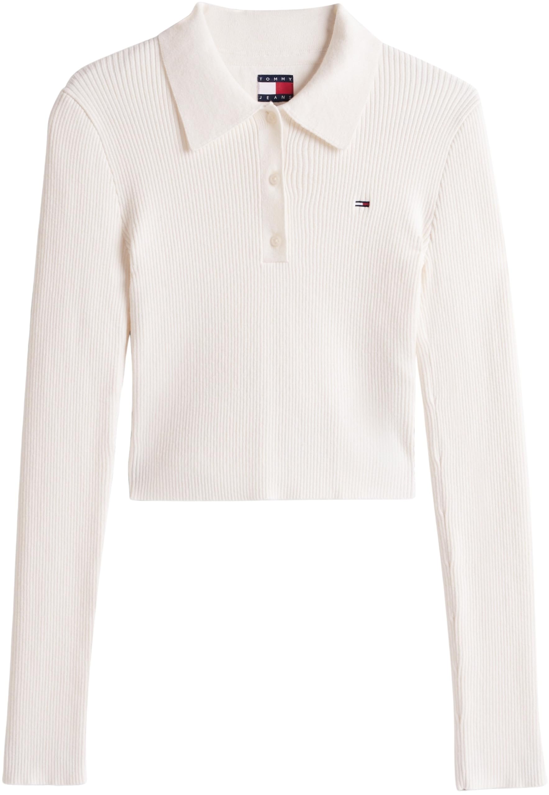 Tommy Jeans Damen Pullover Essential Polo Cropped