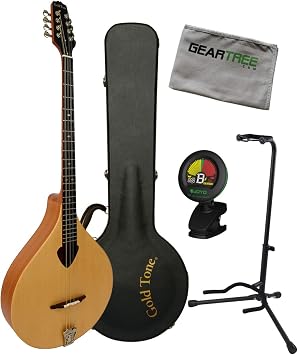 Gold Tone BZ-500 Irish Bouzouki mandolin Includes hardshell case, polish cloth,