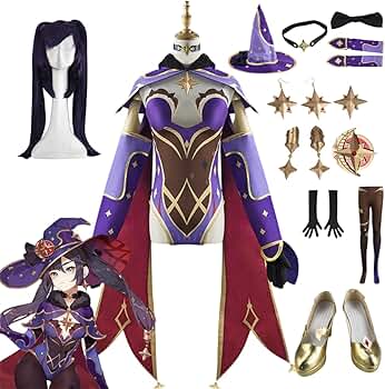 Amazon.co.jp: HUNIY 原神 げんしん モナ Mona 魔女服 コスプレ衣装