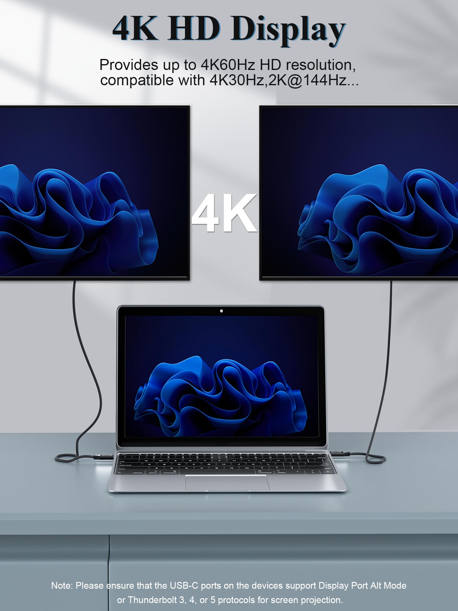 Cavo di prolunga USB-C da 240 W//4K a 60 Hz, 20 Gbps USB 3.2 Gen 2 USB C Extender, cavo di ricarica e sincronizzazione di tipo C maschio a femmina, per iPhone 16/15, MacBook/Mag Safe