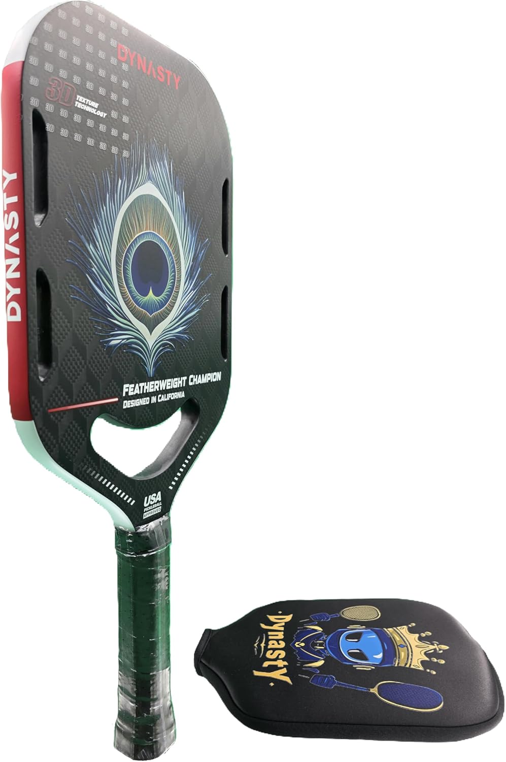 Dynasty Foam Legend Future Series Gen 4.5 with 4-Layer Face *Power Series PBCoR .43* USAPA/Featherweight 3D18K Carbon Fiber Gen 3.5 Pickleball Paddle