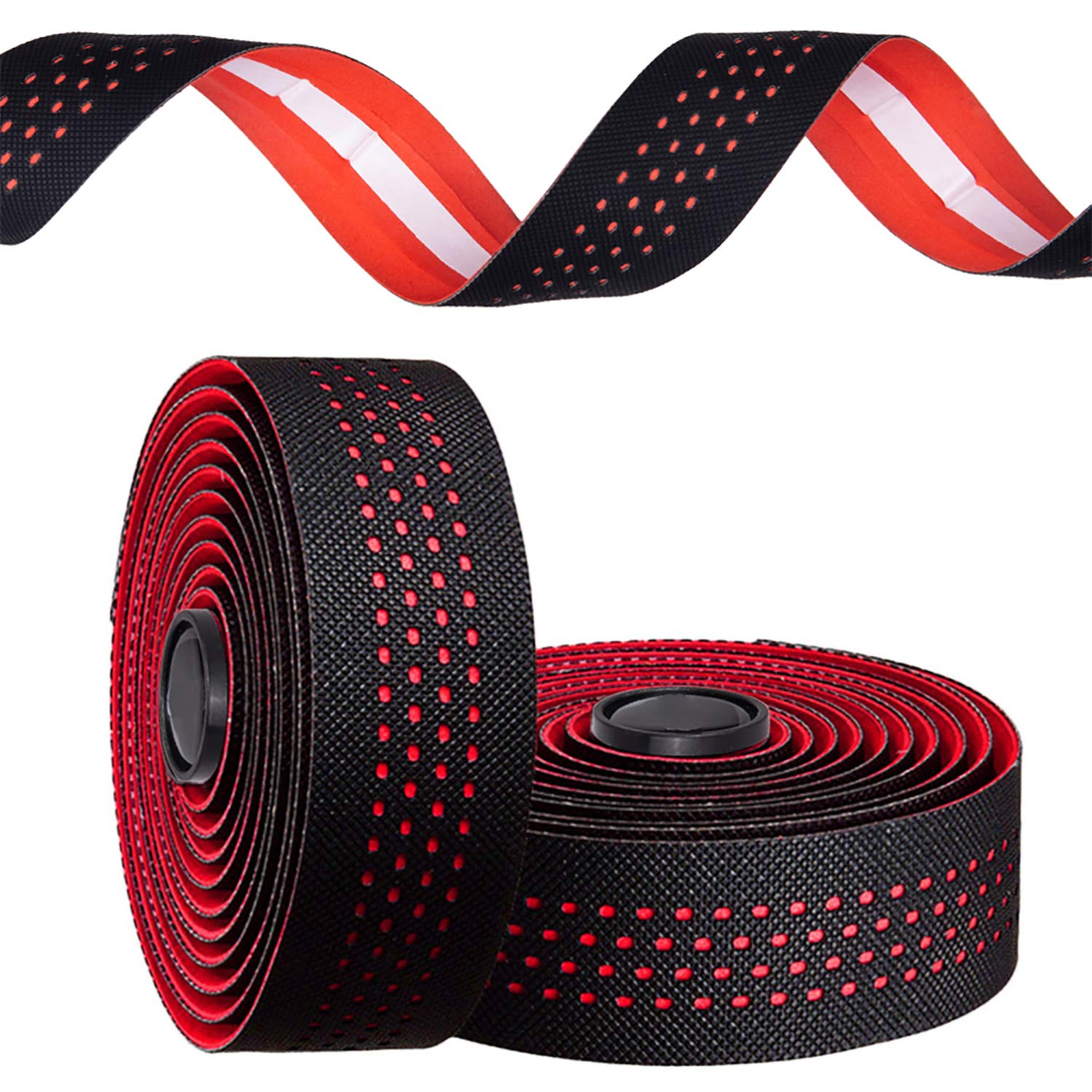 Fietshandgreep, Ergonomisch, Kan Aan Elk Fietsstuur Bevestigd Worden Voor Perfecte Grip Antislip Voor Mountainbikes Zwart Grijs