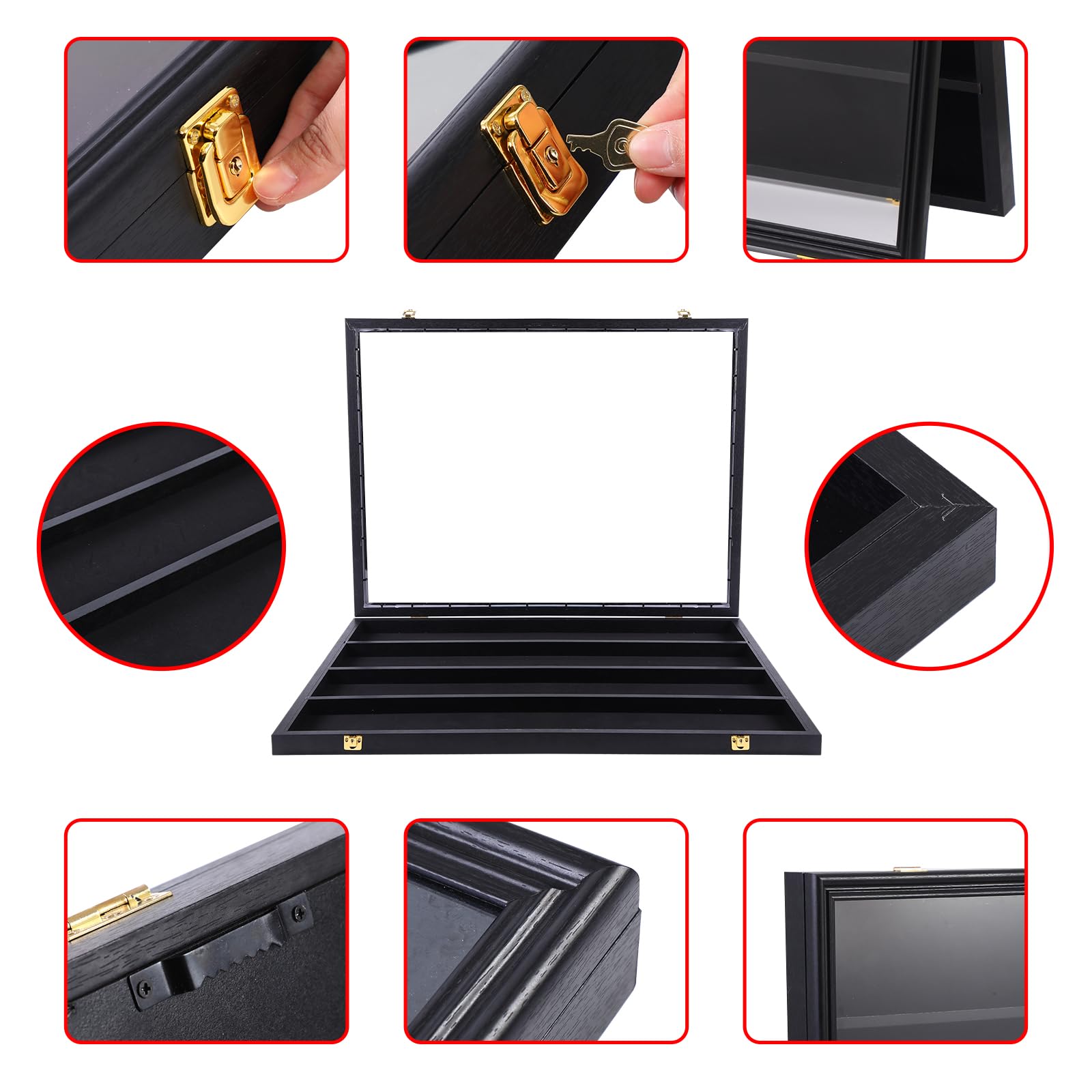 Amazon.com: Card Display Case, Trading Card Display with LED Light, 36  Graded Card Display, Baseball Card Display, Sports Card Display Case, UV  Protection Acrylic, Wall Display Frame (Horizontal 3-Pack) : Sports &