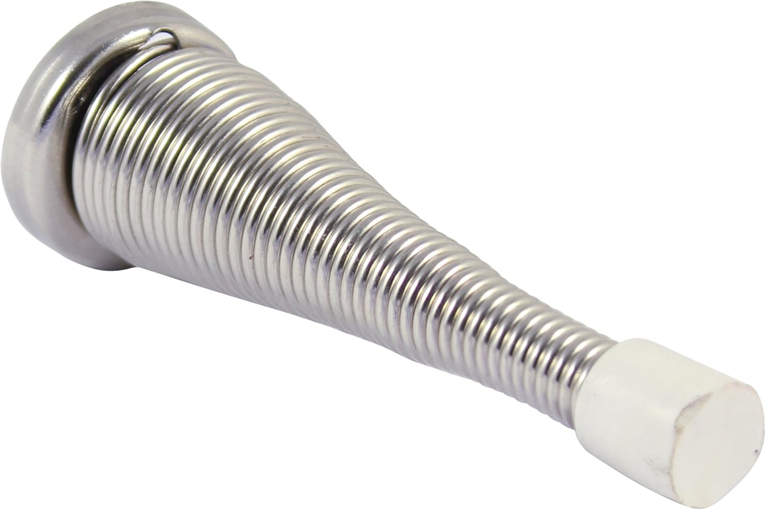TIMco SSNICKELP Spring Door Stop 78 x 24mm - Nickel (Pack of 2)