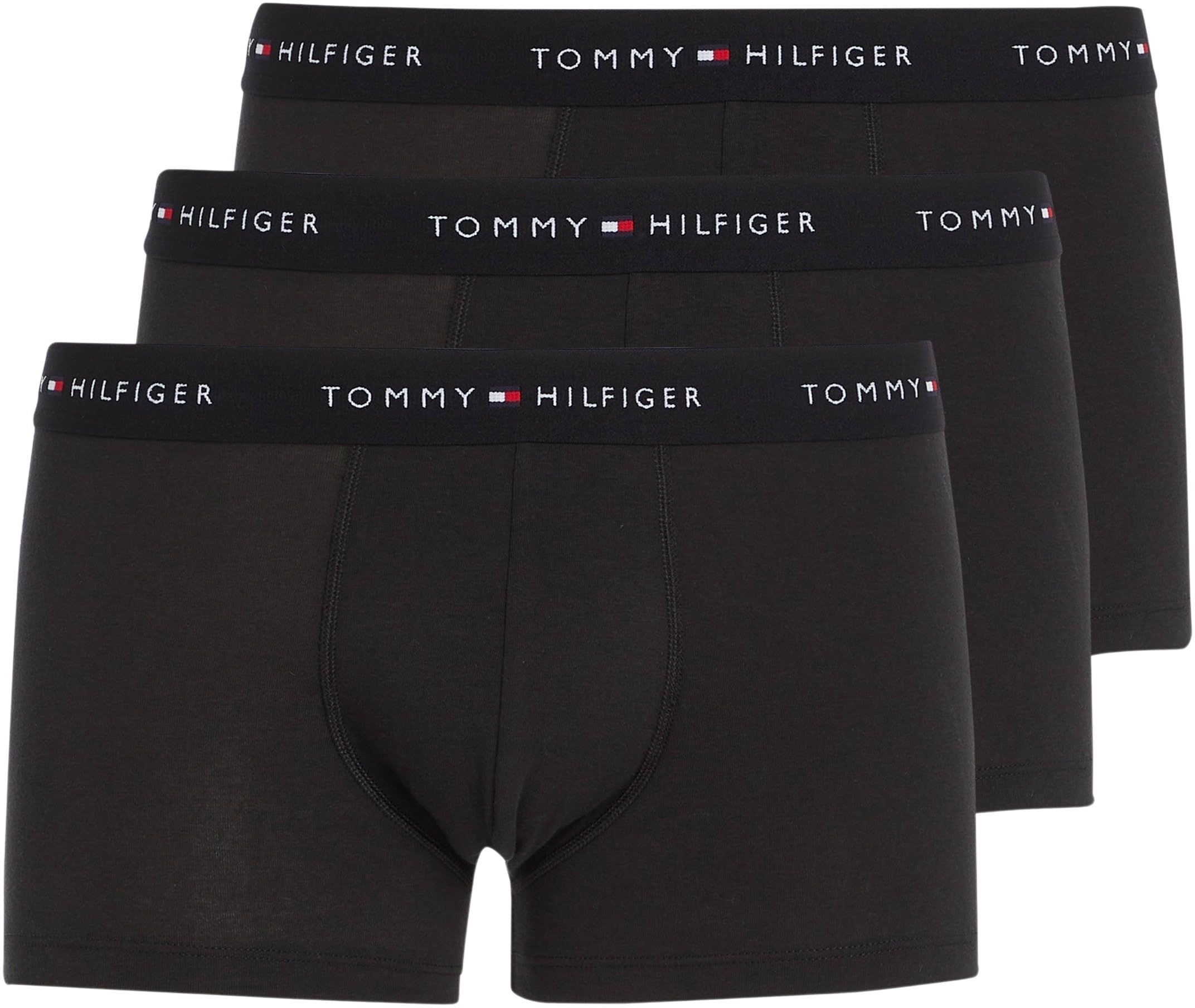 Men’s 3 Pack Trunks with Logo Waistband