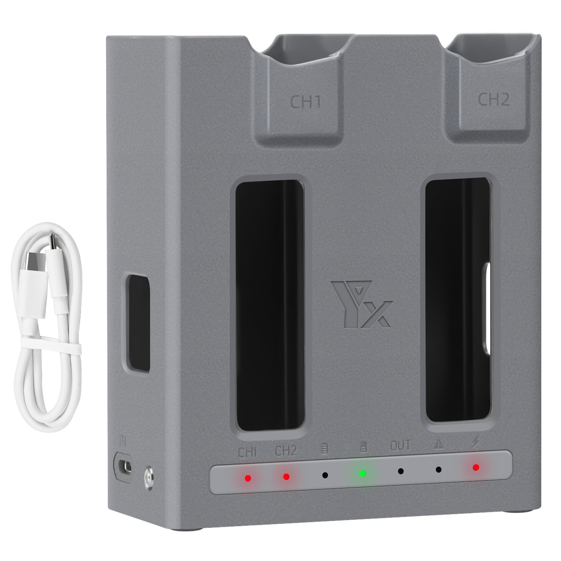 LYONGTECH 100W Dual Battery Charger with Storage Charge for DJI Mavic 4 Pro,Two-Way Charging Hub,Fast Charge Two Batteries Drone Accessories