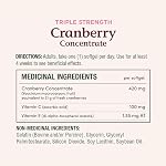 Concentré de canneberge NATURE'S BOUNTY avec vitamines C et E, 174,9 g | Triple force, aide à prévenir les infections urinaires récurrentes, fournit des antioxydants, gélules molles