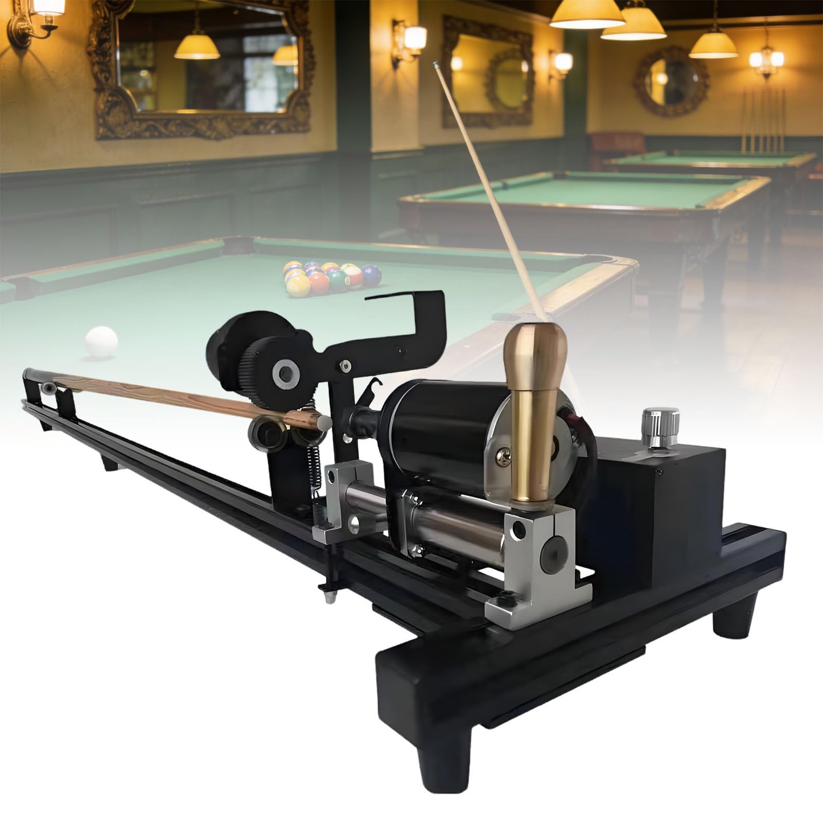 Ymnogjie 7 in 1 Pool Table Cue Tip Tool,Snooker Cue Repair Machine,Pool Cue Straightening,Grinding and Polishing Repair Machine,for Pool Cue Tip Clip Repair