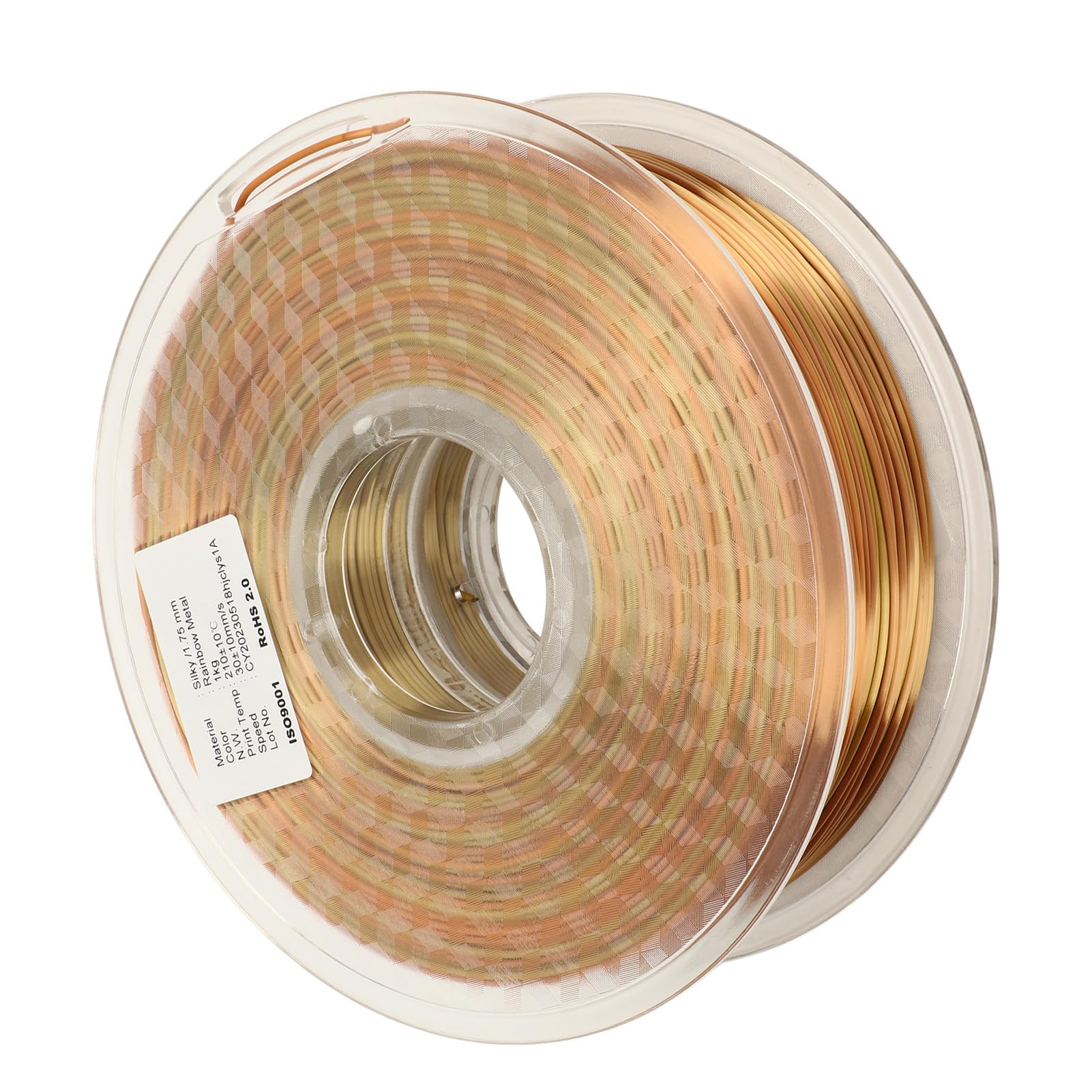Filament do drukarki 3D PLA Silk Rainbow Gradient Color 1,75 mm Materiały eksploatacyjne do druku 3D Starannie nawinięty Filament PLA dla entuzjastów i profesjonalistów druku 3D