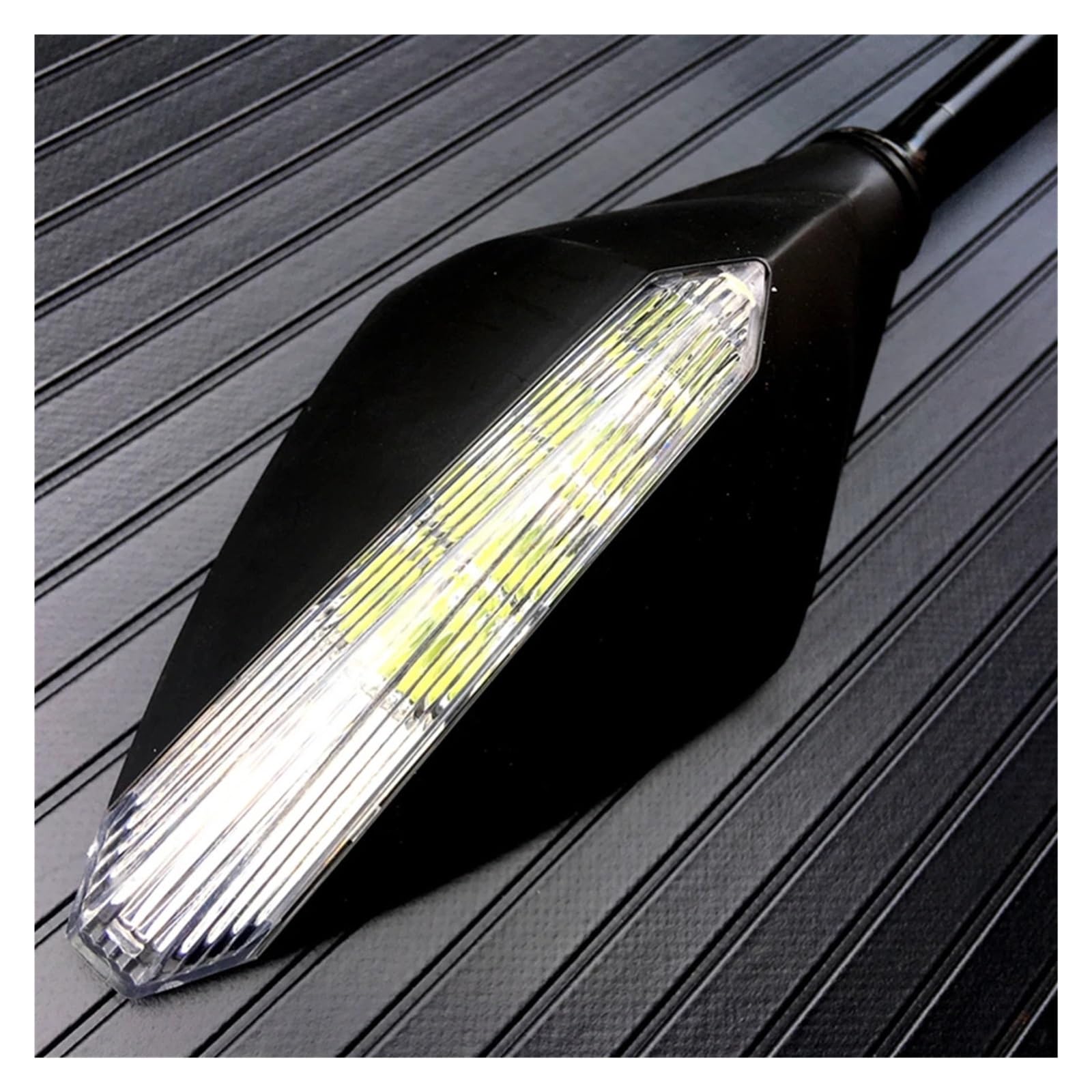 2 Szt./para Kierunkowskazy Motocyklowe Lusterko Wsteczne Skuter Lusterka Wsteczne Boczne Wypukłe 10 Mm Moto Lusterko końcówkowe kierownicy(Silver)