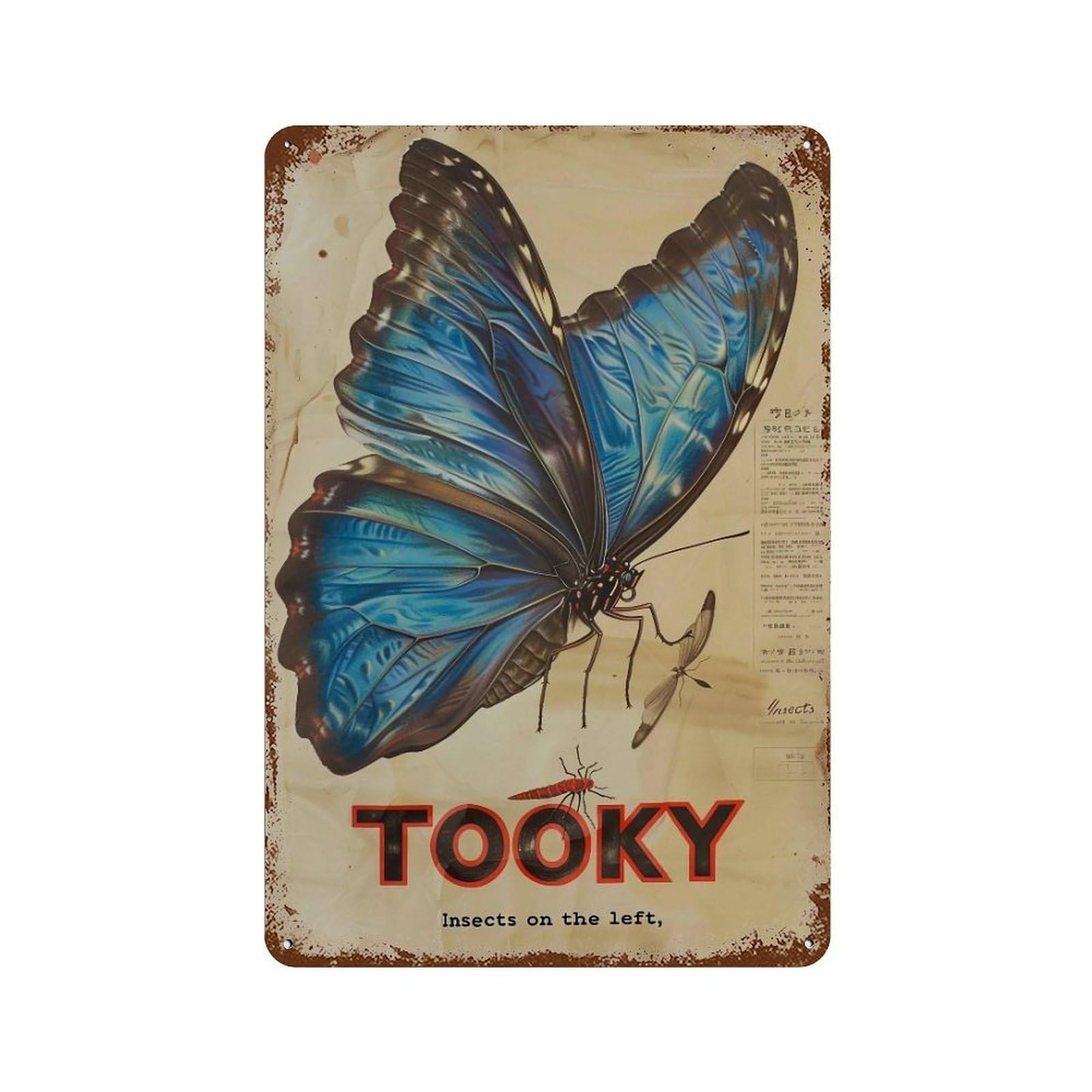 FHUYEURHRY Wings-of-the-Rising-Wind_04 Wall Decor Retro Iron Vintage Art Metal Tin Sign Poster Modern Home Cofffee Club Art Bar Shop Decorations Style 30x20cm