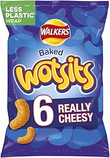 Baked Wotsits Really Cheesy Flavour Corn Puffs 6 x 16.5g